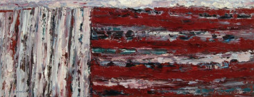 THE LANDS, 2004<br/>oil on canvas, 63 x 165 cm </br>( 0404 a )