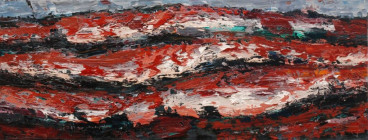 THE RED LANDS, 2011<br />oil on canvas, 63 x 165 cm </br>( 1103 )