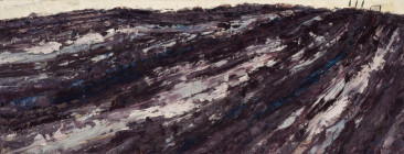 THE LANDS, 2013<br />oil on canvas, 63 x 165 cm </br>( 1318 a )